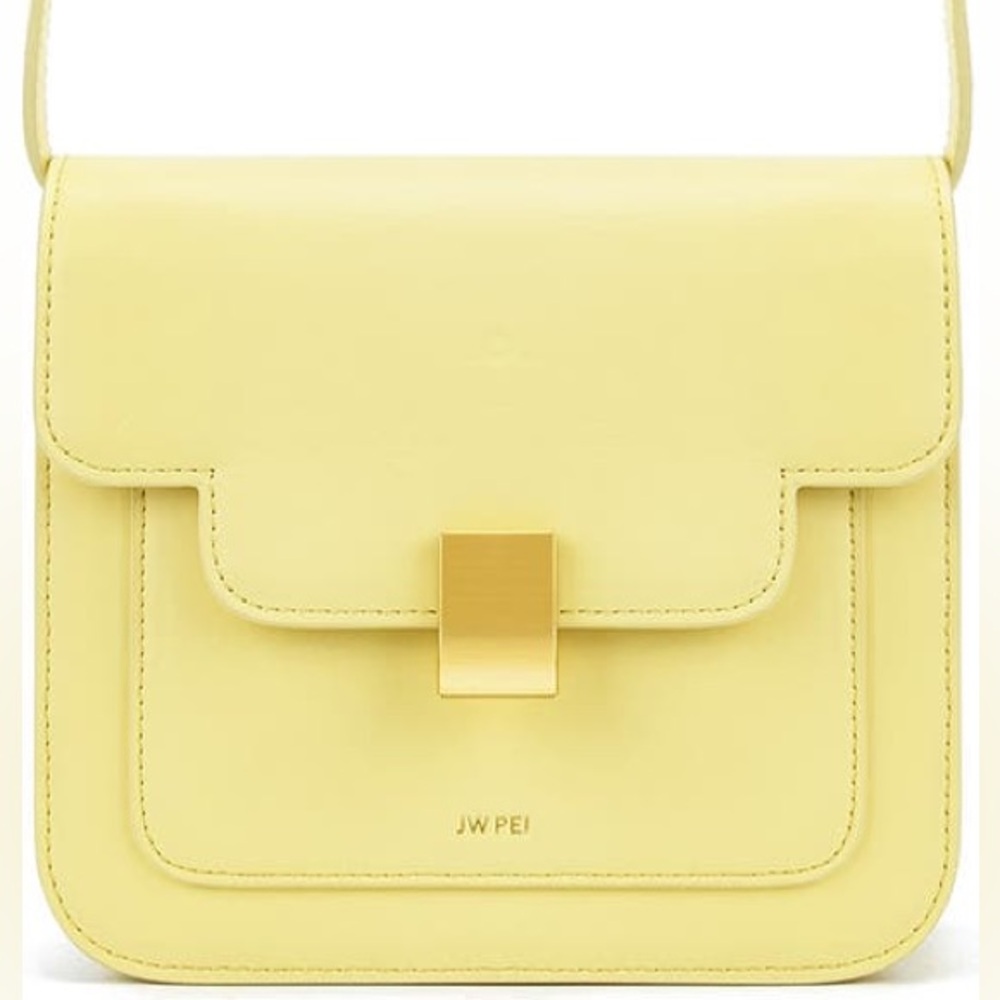 JW PEI Kylee shoulder bag in light yellow